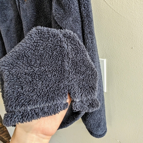 Trinity Plush Luxury Fleece Sweater, Slate Navy Blue, Mens Size Large - Picture 8 of 9